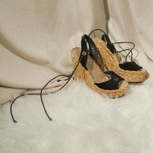 Halima Espadrille Lace Up Wedge